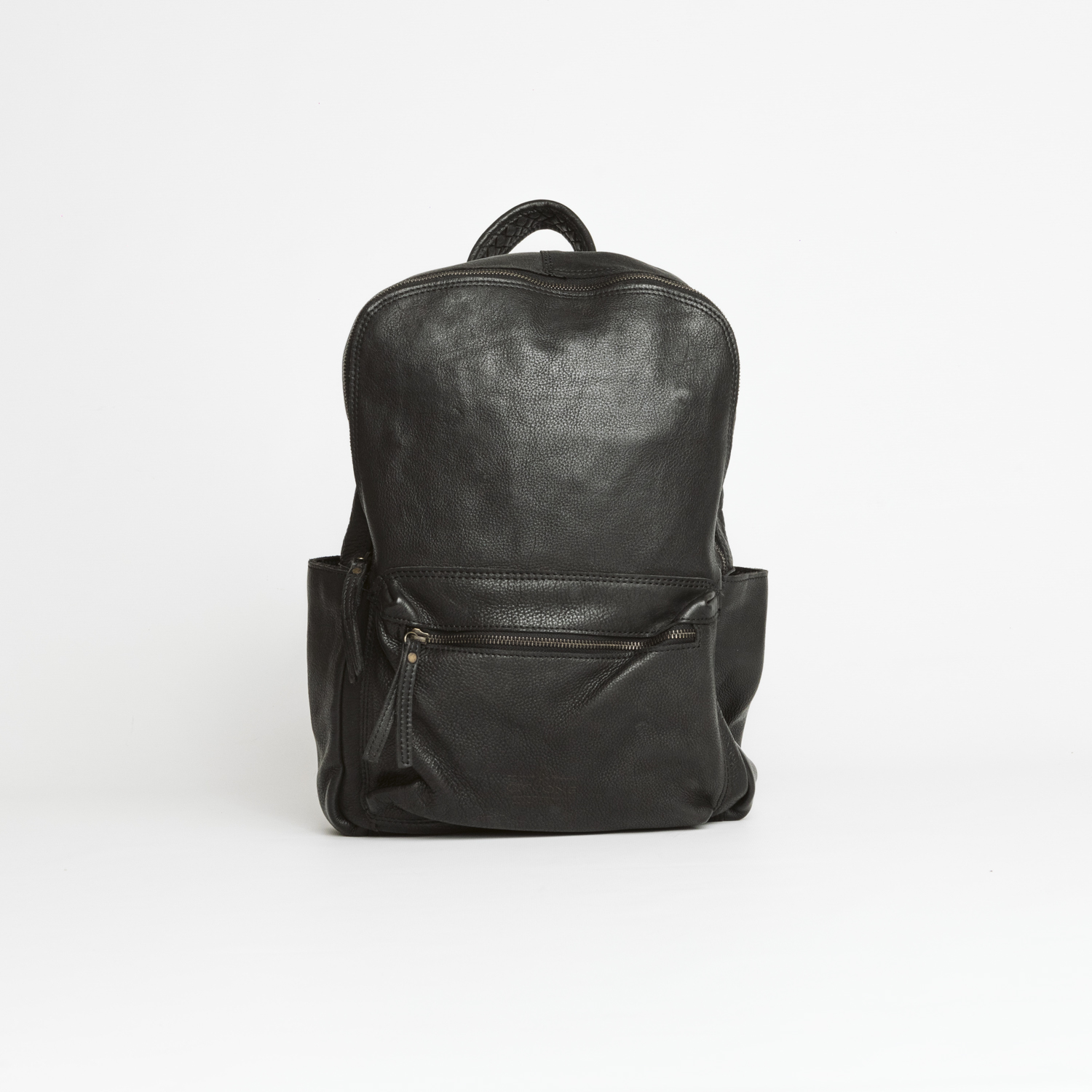Zaino in pelle nera